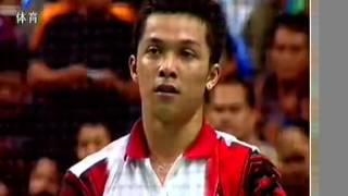 Badminton 2004 Thomas Cup  Kenneth Jonassen vs Taufik Hidayat  3rd Set [upl. by Maris476]