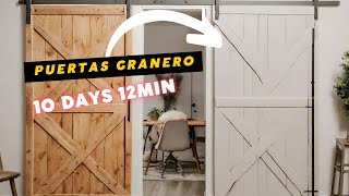 🚪PUERTA DOBLE ESTILO GRANERO PASO A PASO  20 DIAS en 10 MIN [upl. by Eirallam]