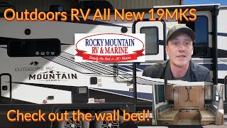 ALL NEW Outdoors RV 19MKS Check Out the Wall Bed [upl. by Dnaltiak]