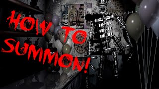 Five Nights at Freddys 2  HOW TO EASTER EGG  Summon the Endoskeleton [upl. by Jamie]