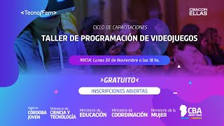 Clase 1  Programación de Videojuegos  TecnoFem [upl. by Enaud251]