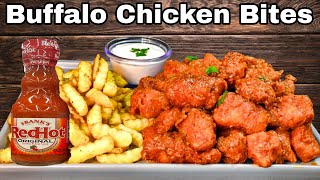 How To Make Buffalo Chicken Bites Buffalo Boneless Chicken Wings Recipe [upl. by Deeyn585]