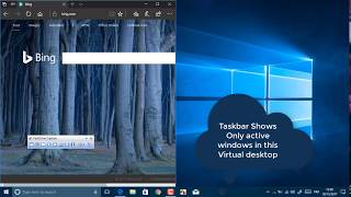 How To  Work with multiple Desktops on windows 10 [upl. by Sitruk]