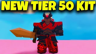 TERRA TIER 50 KIT  Showcase  Roblox Bedwars Season 9 [upl. by Granthem85]