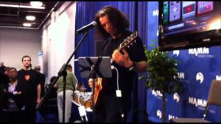 Alex Skolnick shows his Testament style with AmpKit at NAMM 2011 [upl. by Euqinahs517]