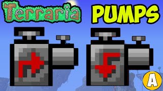 Terraria how to get amp use PUMPS  Terraria how to get amp use PUMP EASY [upl. by Htebirol914]