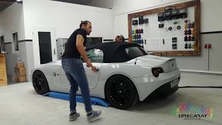 UNICARAT Auto Tuning BMW Z4 Wrapping Folieren Nardo Grau Carbon Keramik Protect Versiegelung [upl. by Humbert12]