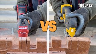 Milwaukee M18 FUEL vs DeWalt DCS356 Oscillating MultiTool BATTLE [upl. by Idelson108]