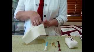 Lets Get Started on Redwork Stitchery 4  Stem Stitch  Quilting Tips amp Techniques 040 [upl. by Ecadnak]