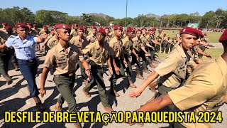 Brevetação de Soldado Paraquedista Militar 2024 da Brigada de Infantaria Páraquedista 🦅 [upl. by Amimej776]