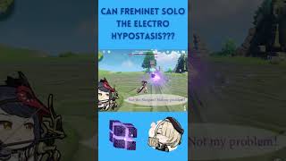 Can Freminet SOLO the Electro Hypostasis shorts genshinimpact freminet bossrush [upl. by Tristram709]