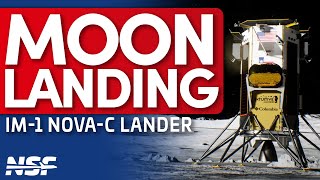 Nova C IM1 Lands on the Moon [upl. by Nnayram]