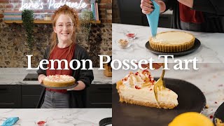 Lemon Posset Tart Recipe  Janes Patisserie [upl. by Alaek67]