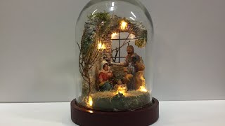 Presepe artigianale in campana di vetro [upl. by Nimar305]