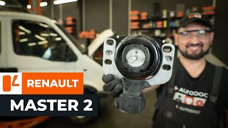 Hoe de rechter motorsteun te vervangen op een RENAULT MASTER 2 Van AUTODOCHANDLEIDING [upl. by Oona]