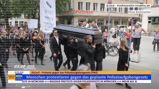 München Proteste gegen das Polizeigesetz quotPAGquot [upl. by Ertnod105]