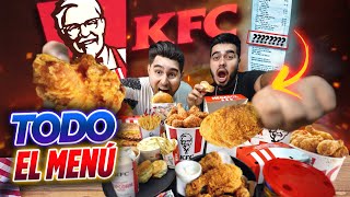 ORDENAMOS TODO el MENÚ del KFC 🍗🍟 Reto de GORDOS [upl. by Abocaj]