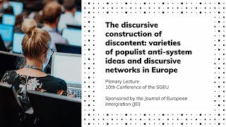 Plenary Lecture – 10th Conference of the SGEU – Sponsored by the Journal of European Integration [upl. by Nnewg]