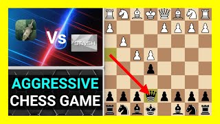 Aggressive Chess Engine Game Stockfish 161 vs Stash 340 Watch and Learn Chess [upl. by Nerrej]