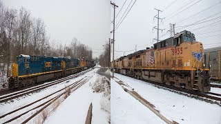 Trains In Piscataway amp North Bergen 31817 UP Trio Spirit Of Mulberry amp More [upl. by Adnahc835]