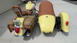 2010 Vintage Model Indian Motorcycle with Sidecar [upl. by Odnumyer]