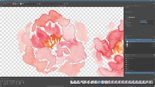 Quick RunThrough Digitizing Watercolor  WITH KRITA [upl. by Clarie]