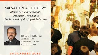 The 39th Annual Fr Alexander Schmemann Memorial Lecture [upl. by Lap]