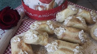 CANNOLI DI PASTA BRISE RIPIENI AL FORNO [upl. by Irrak]