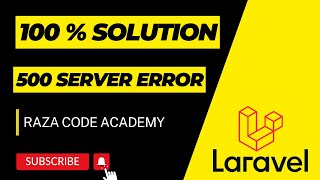 How to fix 500 error in Laravel  500 error in laravel  internal server error  laravel 9 [upl. by Annol603]