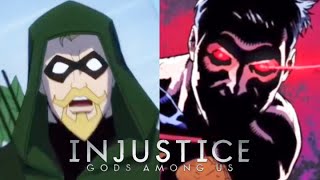 Injustice Green Arrow Death  Movie vs Comic [upl. by Machos]