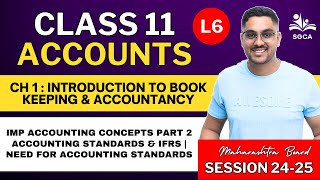 11TH ACCOUNTS  CH 1  INTRODUCTION TO BOOK KEEPING amp ACCOUNTANCY  202425  MAHARASHTRA BOARD  L6 [upl. by Mosra]