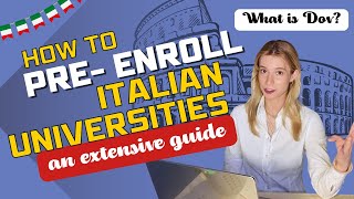 How to apply to Italian Universities Preenrollment is open now [upl. by Eicak980]