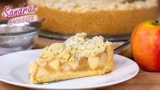 Apfelkuchen mit Pudding amp Streusel amp ApfelmusApfelstreuselkucheneinfach amp leckerKhellis Backwelt [upl. by Norse871]