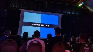 Solution 42 a 4 kilobyte Commodore 64 demo by Cycleburner  premiere with live audience at X2024 [upl. by Germaun]