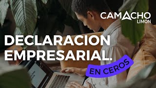 Como presentar una declaracion en ceros del regimen empresarial si no tuve operaciones  SAT [upl. by Foscalina]