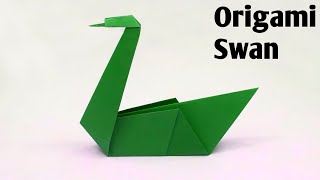 How To Make an Origami Swan Easy  Paper Swan Folding Step by Step [upl. by Aloeda]