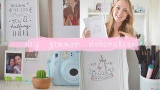 einfache und günstige Zimmer Dekoration selber basteln  DIY Dienstag [upl. by Vaenfila]