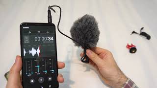 Boya BYMM1 External microphone Smartphone Wind Test Propeller [upl. by Hummel]