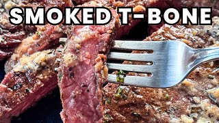 Perfect BBQ smoked Tbone steaks on the Traeger – Easy Recipe [upl. by Nyleda]