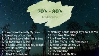 Most Requested 70s  80s Love Songs Compilation  NonStop Playlist [upl. by Harrod]