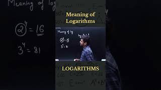 Meaning of Log Concept in 1 minute cat xat algebra maths shorts short [upl. by Dodson]