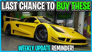 LAST CHANCE To Take Advantage Of This Weeks GTA 5 Online Weekly Update Deals amp Discounts [upl. by Silado]