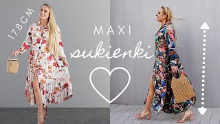 MIERZĘ SUKIENKI MAXI DO 200 ZŁ I BUTY NA LATO 🌺🌴 PEŁNE STYLIZACJE Z BORN2BEPL [upl. by Ybot]