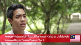 Student Testimonial  Aiman Haizam Malaysia [upl. by Nomrej866]