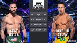 CLAY GUIDA VS JOAQUIM SILVA FULL FIGHT UFC ON ESPN 52 [upl. by Iramaj]