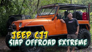 SETUP Jeep CJ7 KEREN amp SIAP OFFROAD EXTREME RACIKAN HKL157 Garage [upl. by Aerdnuahs]