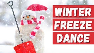 Winter Freeze Dance for Kids  Dance Along  Movement Break [upl. by Fredette177]