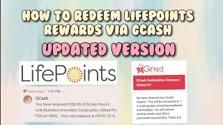 Lifepoints How to redeem points via Gcash  Updated version [upl. by Inilahs581]