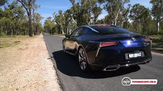 2017 Lexus LC 500 V8 0100kmh amp engine sound [upl. by Arualana]