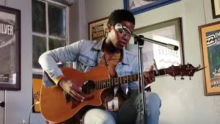 Thunderstorm Artis plays his original Running with the Wolves at Surfers coffee inWahiawa Mar 2 2019 [upl. by Mehsah]